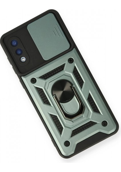 Samsung Galaxy A02 Kılıf Pars Lens Yüzüklü Silikon - Yeşil fiyatları