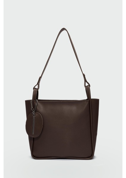 Chiara Charmlı Omuz Çantası Kahve