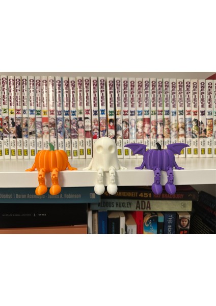 Cadılar Bayramı Mini Balkabağı ve Hayalet Figürleri