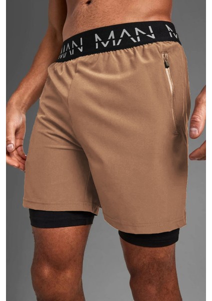 Unisex Şort,astarlı Şort,gym Şort, Fitness Şort,gizli Cepli Şort, Fitness Taytlı Şort