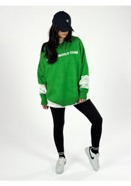 Oversize New York Kadın Triko Sweat