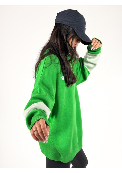 Oversize New York Kadın Triko Sweat modelleri