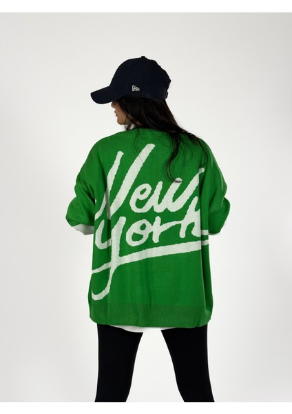 Oversize New York Kadın Triko Sweat fırsatları