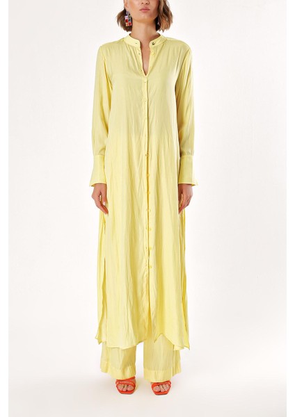 Sarı Beli Lastikli Pantolonlu Ikili Takım 12317 fiyatları