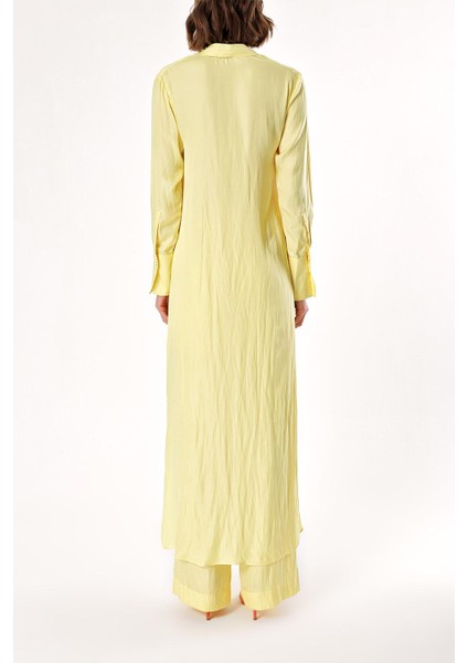 Sarı Beli Lastikli Pantolonlu Ikili Takım 12317 fırsatları