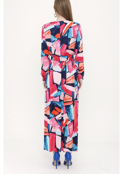 Fuşya Desenli Ikili Takım 12257