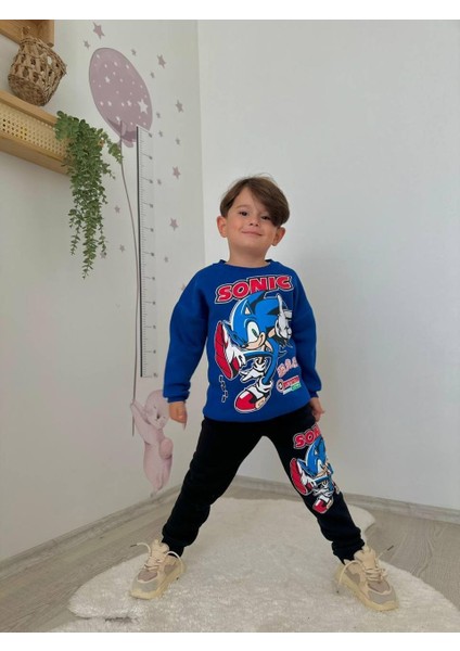 Erkek Çocuk Sonic Modelli 3iplik Şardonlu Eşofman Takımı fiyatları