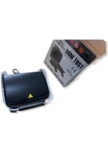 Mini Döküm Tost Makinesi, Siyah, Şık ve Pratik