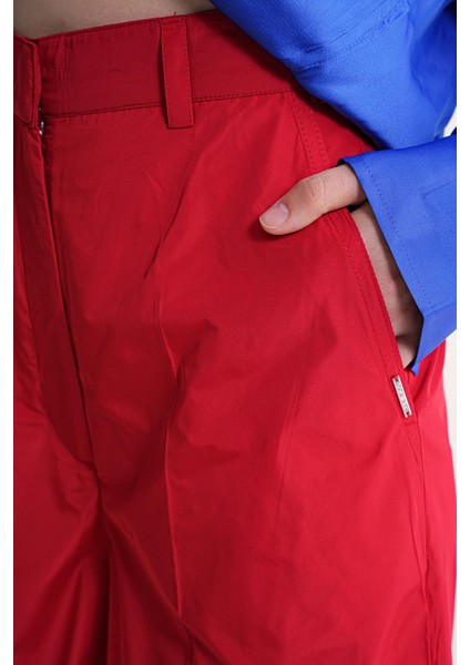 Kırmızı Beli Lastikli Bol Kesim Pantolon 41653 indirimleri