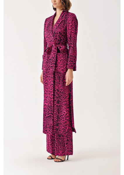 Leopard-Mor Uzun Ceketli Pantolon Takım 12335 modelleri