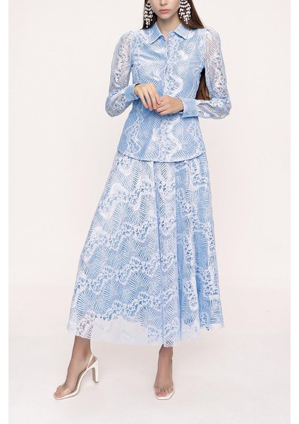 Mavi Dantel Takım 12269 indirimleri