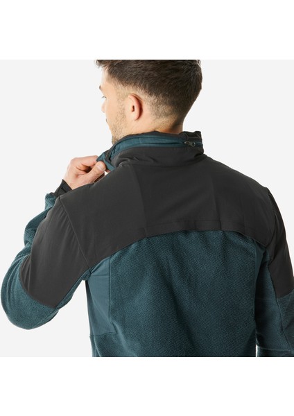 Quechua Erkek Sıcak Tutan Outdoor Polar Mont - Yeşil - MH500 Mountain indirimleri