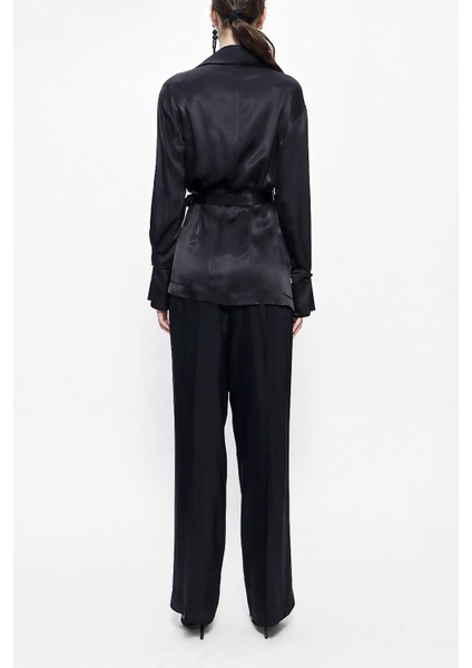 Siyah Bol Kesim Ceketli Ikili Takım 12282 indirimleri