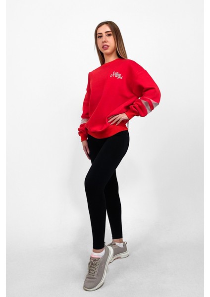 Ntb Kolda Pvc Şerit Detaylı Oversize Sweatshirt