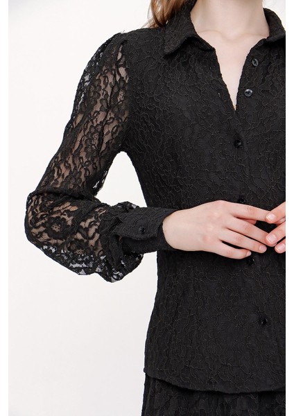 Siyah Dantel Takım 12269