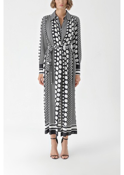 Siyah Büzgü Detaylı Gömlek Elbise 94299 fiyatları