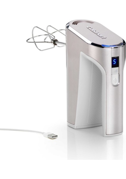 Gümüş Renkli Kablosuz El Mikseri, Kolay ve Hızlı Kullanım