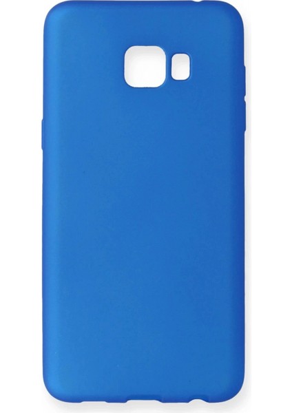 Samsung Galaxy C7 Pro Kılıf First Silikon - Mavi