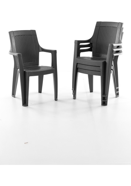 Efes 6 Kişilik Rattan Masa Sandalye Takımı Siyah fiyatları