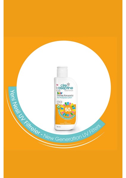 Çocuk Güneş Koruyucu Losyon SPF50+ – Hassas Ciltlere Özel Yüksek Koruma, 90 ml fiyatları