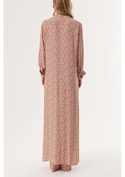 Bej Beli Lastikli Pantolonlu Ikili Takım 12317 fırsatları