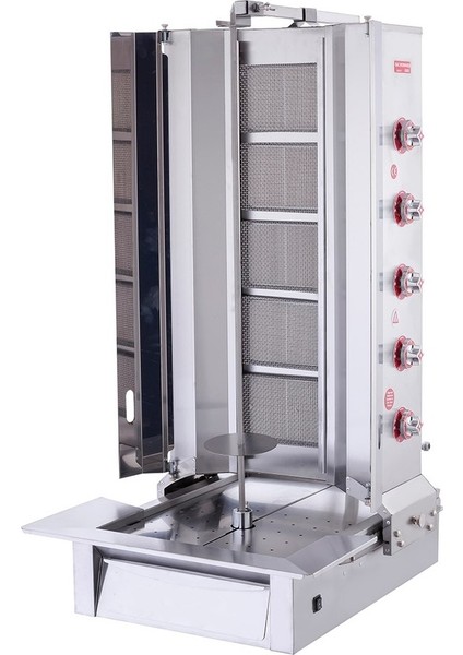 Silverinox Doğalgazlı 5 Radyanlı Alttan Motorlu Döner Ocağı
