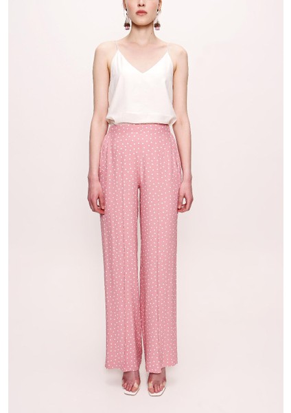 Somon Beli Lastikli Bol Kesim Pantolon 41609