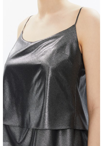 Gümüş Ip Askılı Godeli Bluz 19820 fırsatları