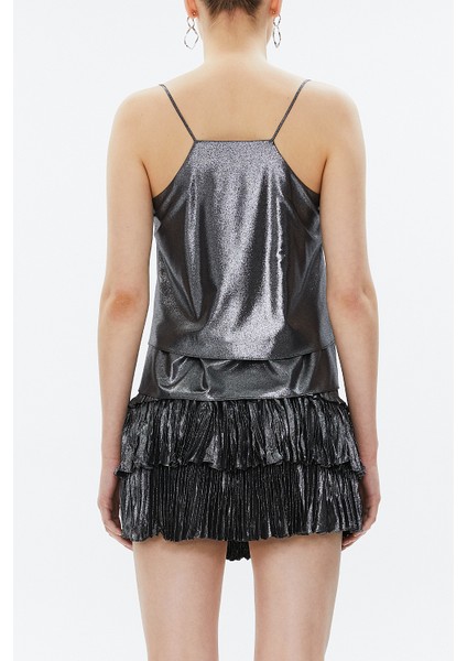 Gümüş Ip Askılı Godeli Bluz 19820 indirimleri