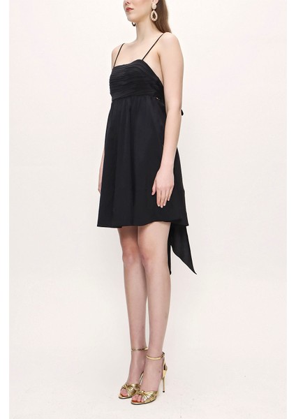 Siyah Askılı Mini Elbise 93911 fiyatları