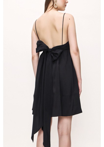Siyah Askılı Mini Elbise 93911 fırsatları