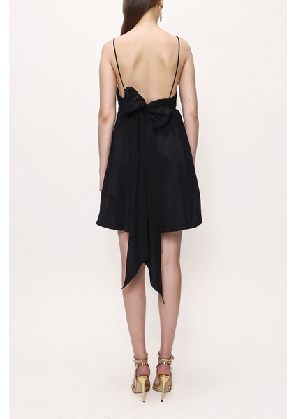 Siyah Askılı Mini Elbise 93911 indirimleri