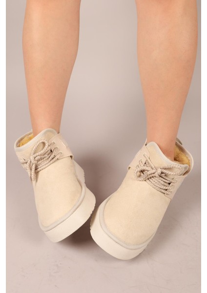 Puff Içi Suni Kürklü Süet Bot Ten fırsatları