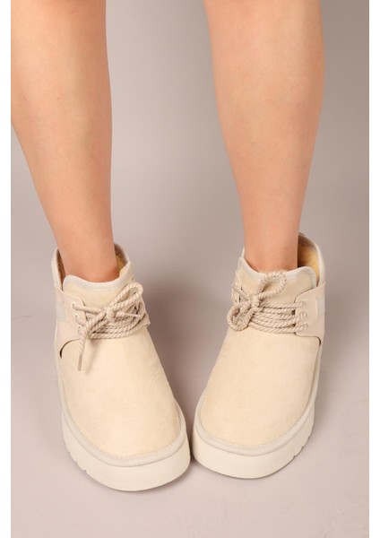 Puff Içi Suni Kürklü Süet Bot Ten indirimleri