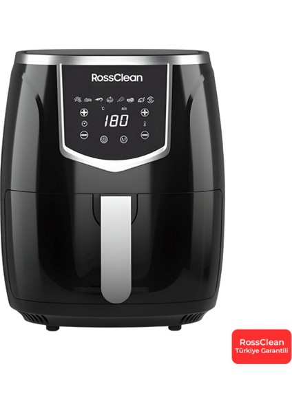 5,5l Dijital Hava Fritözü Siyah, Sağlıklı ve Pratik Pişirme Için Ideal Seçenek