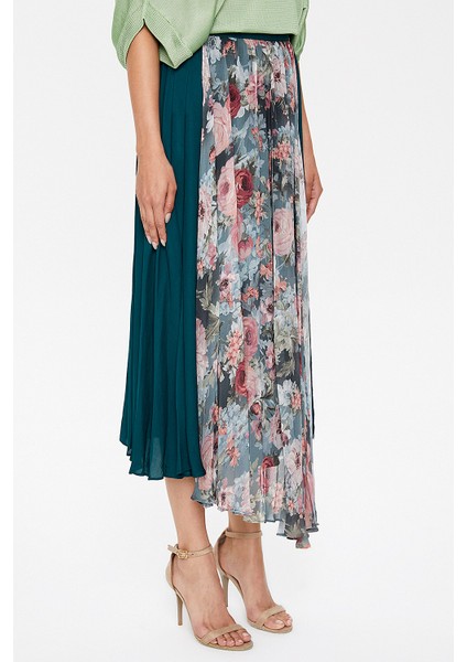 Yeşil Pilise Detaylı Etek 81110 fiyatları