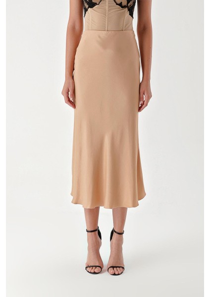 Bej Beli Lastikli Etek 81248 modelleri