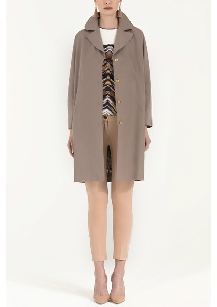 Tüy Baskı Desenli Bluz 19254