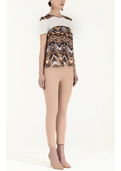 Tüy Baskı Desenli Bluz 19254 fiyatları