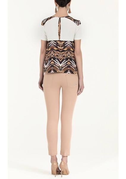 Tüy Baskı Desenli Bluz 19254 fırsatları