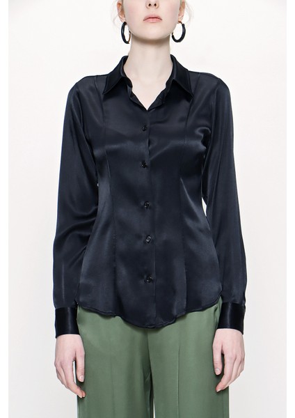 Siyah Dar Kesim Gömlek 10760 fiyatları