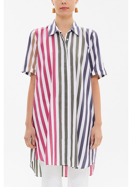 Mor Kısa Kollu Poplin Gömlek 10732 fiyatları