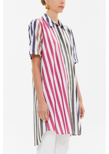 Mor Kısa Kollu Poplin Gömlek 10732 modelleri