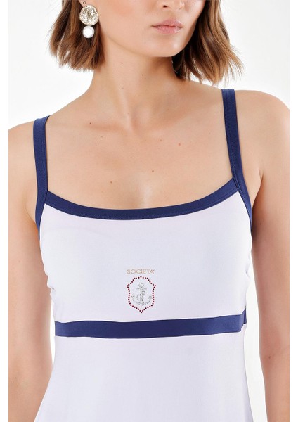 Beyaz Dar Kesim Örme Elbise 90736 indirimleri