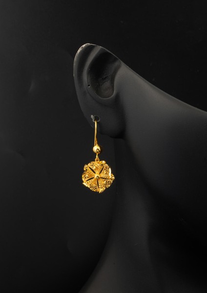 Telkari Işlemeli 22 Ayar Altın Sallantılı Küpe fiyatları