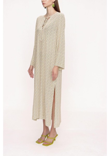 Sarı Bagcık Detaylı Elbise 94035 fiyatları