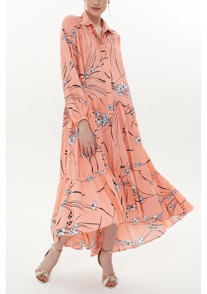 Somon Bol Kesim Büzgülü Elbise 93377 fırsatları