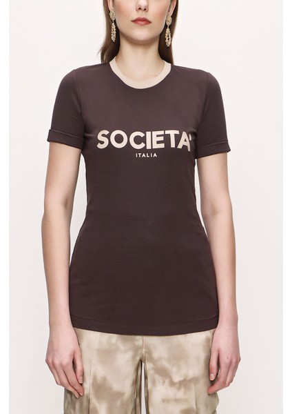 Kahve Baskılı Tshirt 19831 fiyatları