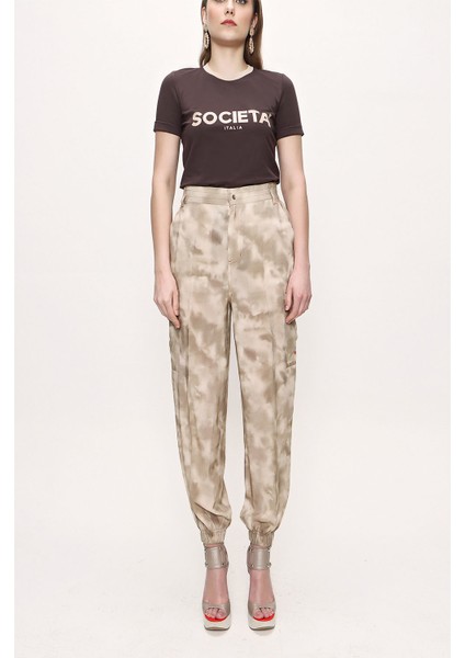 Kahve Baskılı Tshirt 19831 indirimleri