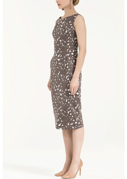 Vizon Fermuarlı Dar Kesim Midi Elbise 92363 fiyatları